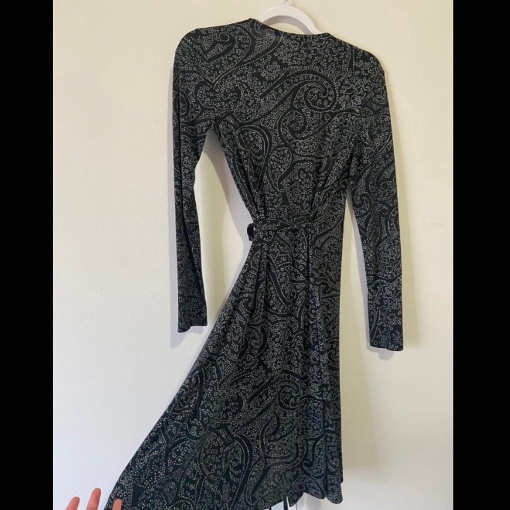 Black wrap dress